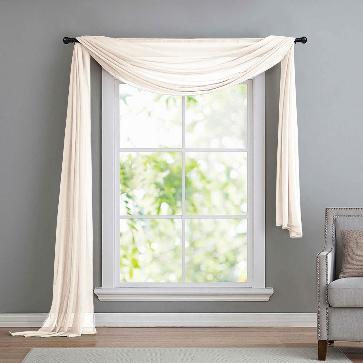 QUERBEHANG 1ER SET HxB 140x600 Creme - Creme, Textil (140/600cm) - Gardinenbox