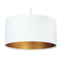 HÄNGELEUCHTE Gold 40/20 cm - Goldfarben/Weiß, Kunststoff (40/0.6/20cm) - ONZENO