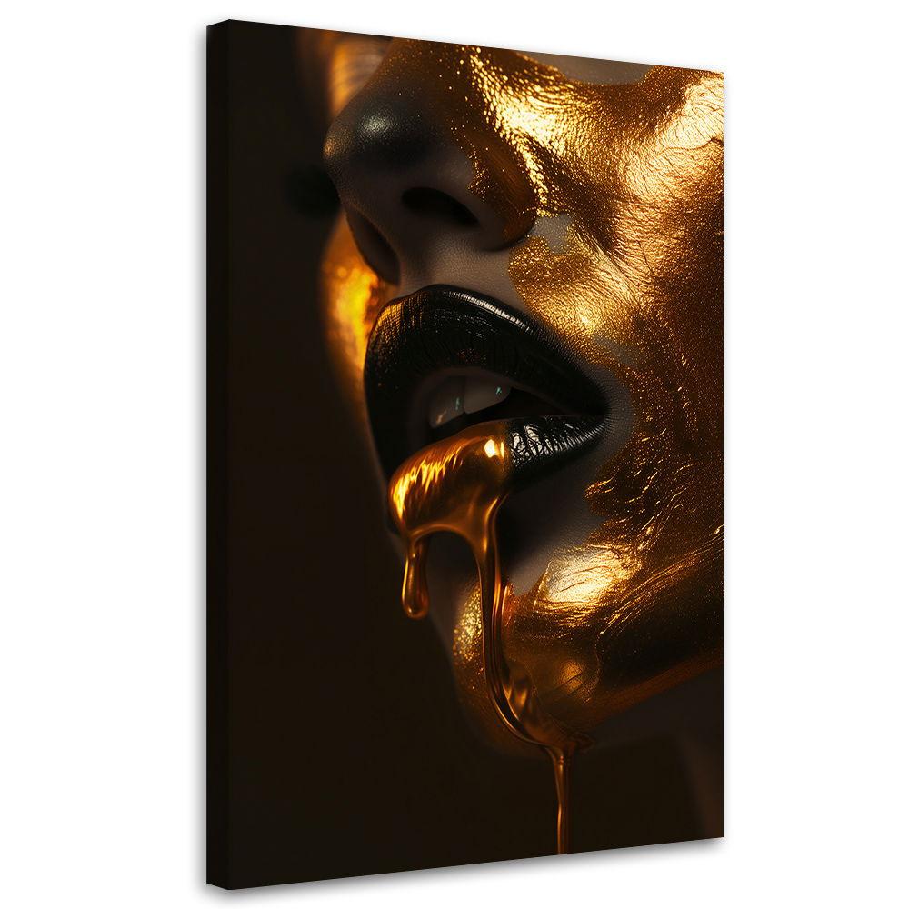 KUNSTDRUCK Schwarz 60/90 cm - Schwarz, Textil (60/90cm) - KUNSTLOFT
