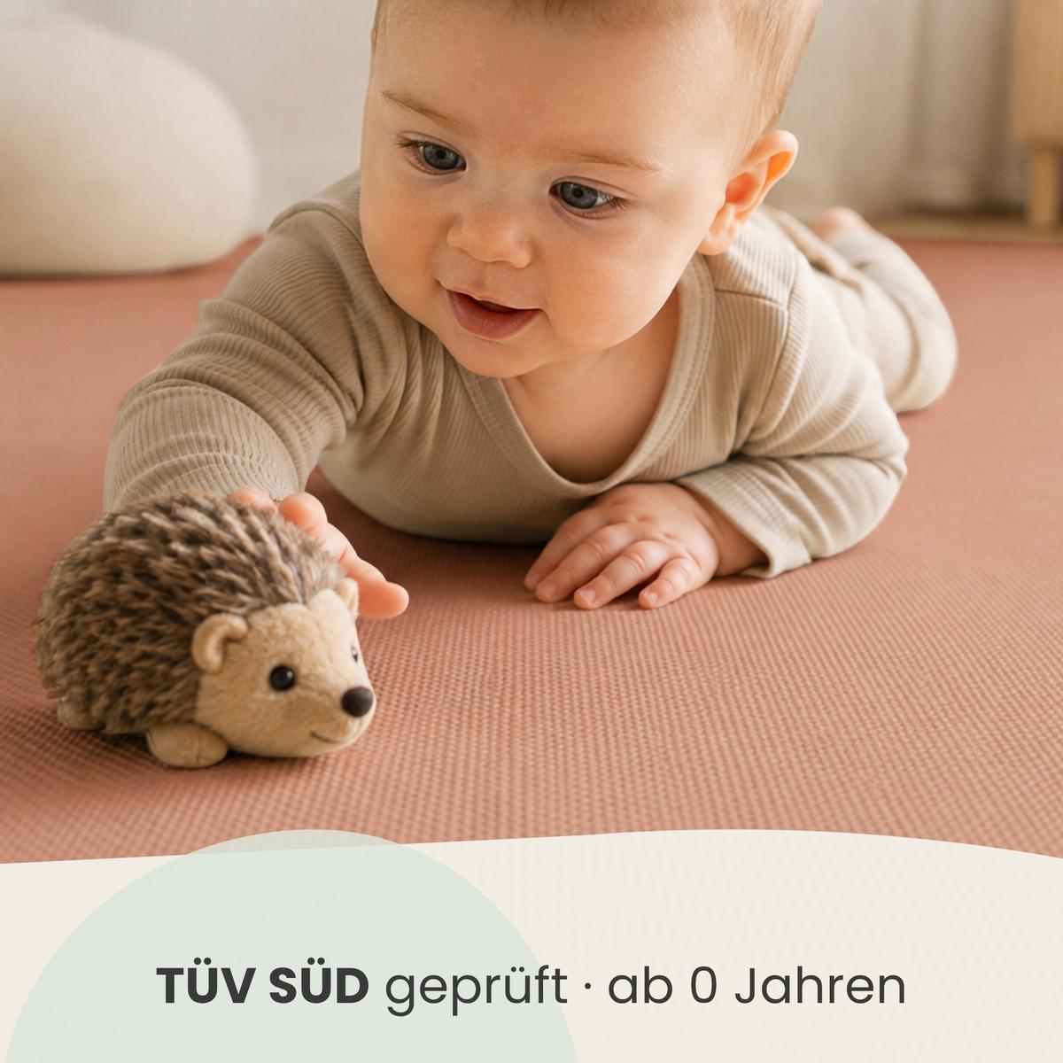 SPIELMATTE ab Null - 90 cm Baby Puzzlematte Rosa - Rosa, Kunststoff (30/30cm) - Littletom