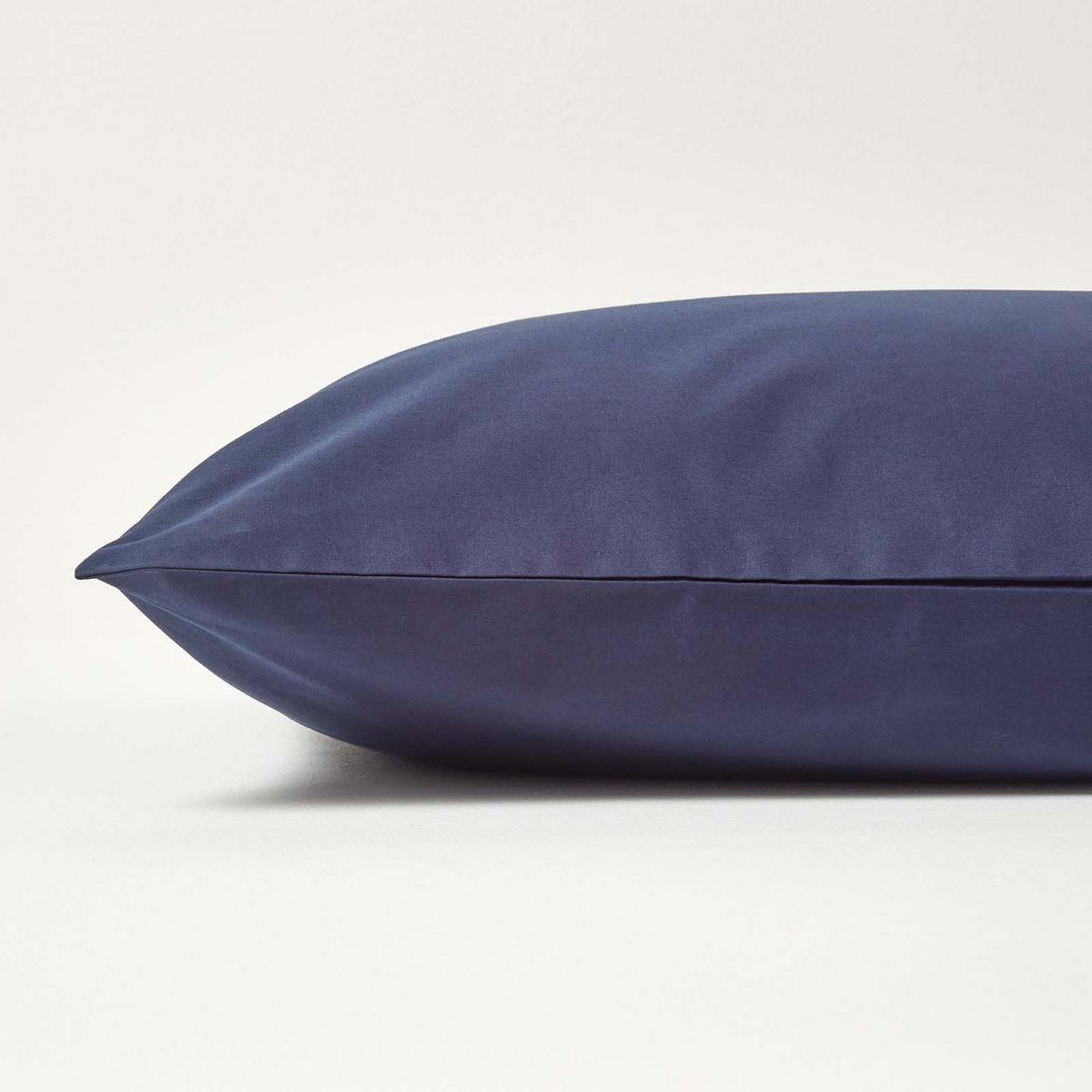 KISSENBEZUG Perkal, Ägyptische Baumwolle, Fadendichte 200 - Dunkelblau, Textil (60/60cm) - Homescapes