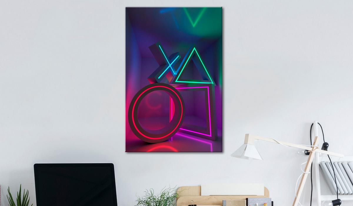 KUNSTDRUCK Bunt 60/90 cm - Multicolor, Textil (60/90cm) - KUNSTLOFT