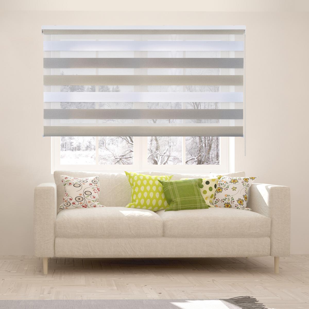 DOPPELROLLO Dreifarbig 120x250 cm - Multicolor, Kunststoff (120/250cm) - STORESDECO