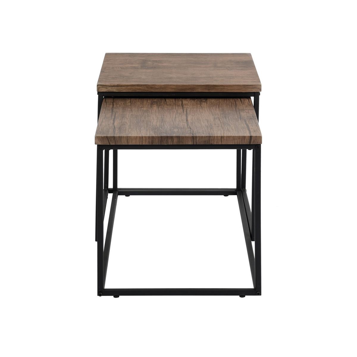 ESSTISCH Ovaler 120 cm Natur & Metall – Kompakttisch mit Kreuzgestell im modernen Design - Eichefarben, Holzwerkstoff (80/120/75cm) - Urban Meuble