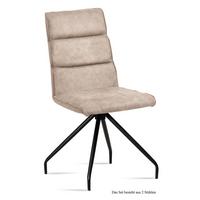 ESSZIMMERSTUHL (2er-Set) Devnet 47x92x60 Schwarz/Natur - Schwarz/Naturfarben, Kunststoff (60/92/47cm) - 58aufmkessel