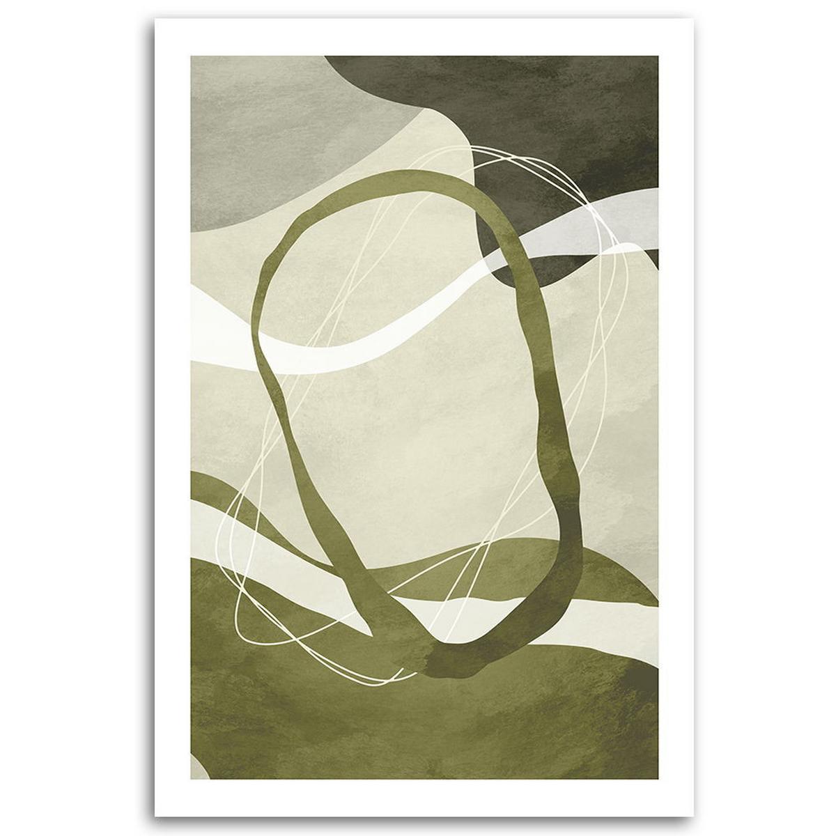 KUNSTDRUCK Grün 80/120 cm - Grün, Textil (80/120cm) - KUNSTLOFT