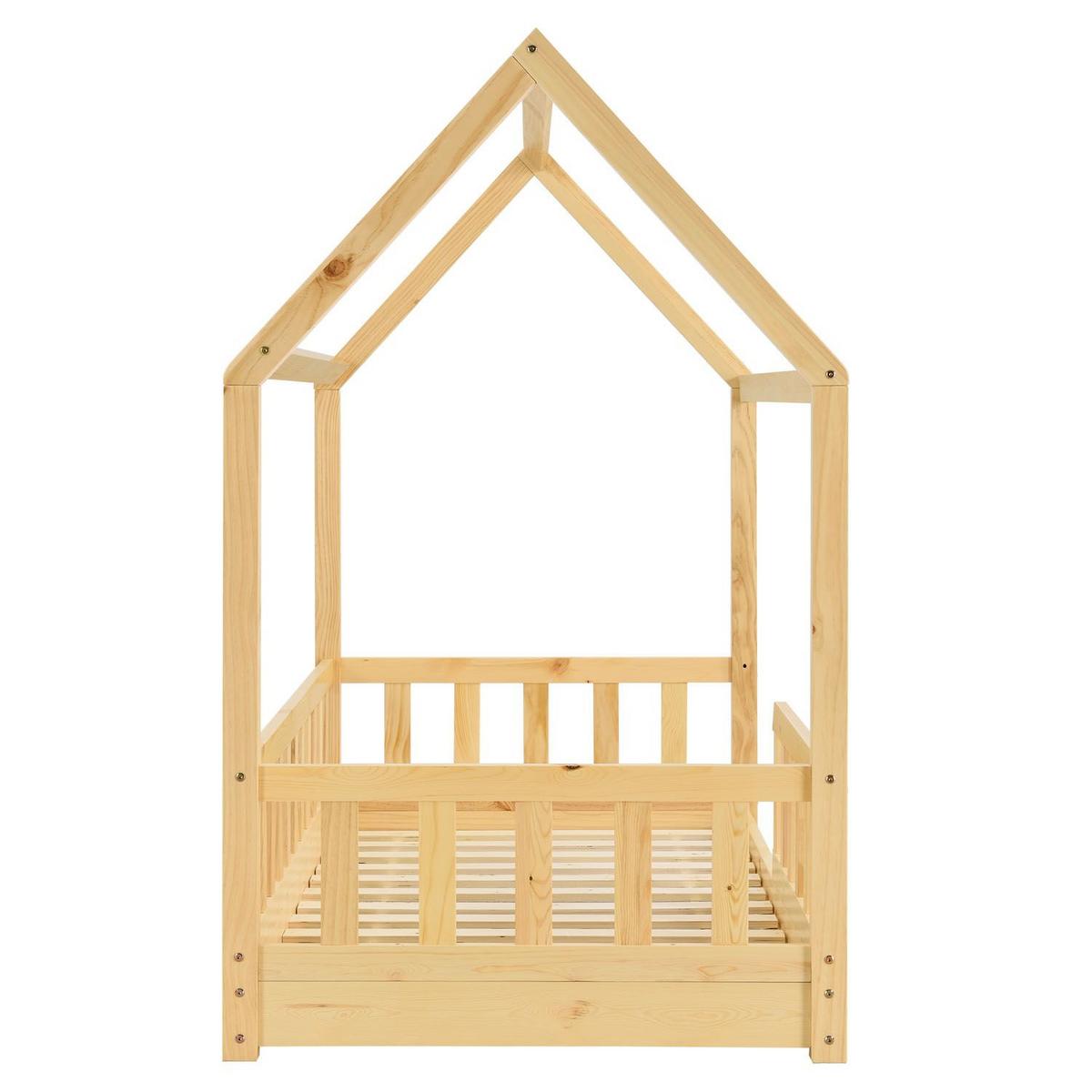 KINDERBETT Marli natur 80x160 cm - Naturfarben, Holz (80/160cm) - Juskys