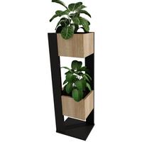 BLUMENSTÄNDER Duo - Sonoma Eiche, Holzwerkstoff (23/98/29cm) - RAUMHIRSCH FURNITURE