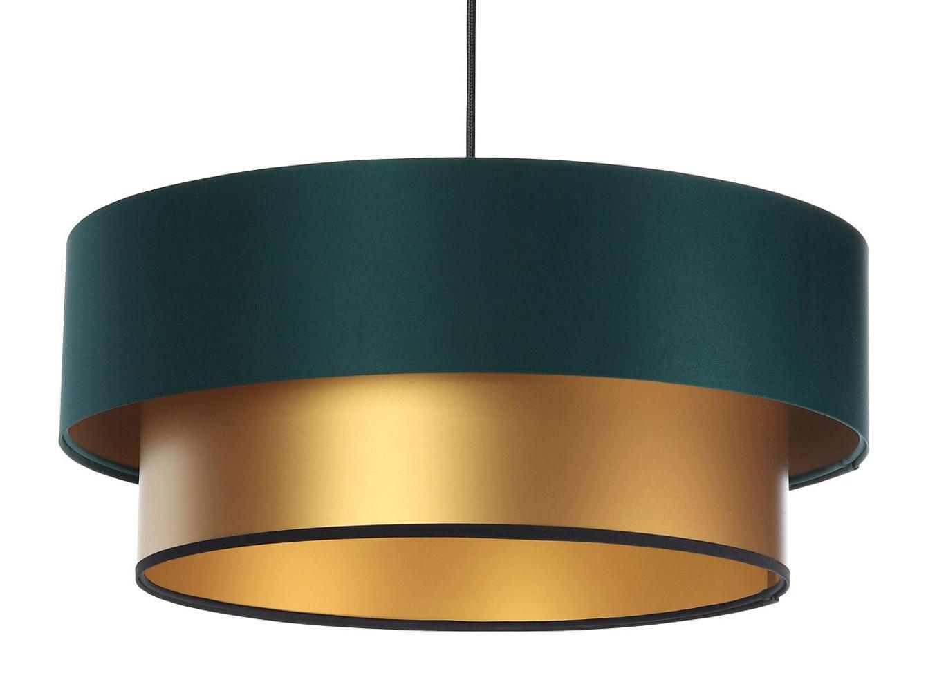 HÄNGELEUCHTE Grün 60/20 cm - Goldfarben/Grün, Kunststoff (60/1/20cm) - ONZENO