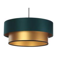 HÄNGELEUCHTE Grün 60/20 cm - Goldfarben/Grün, Kunststoff (60/1/20cm) - ONZENO