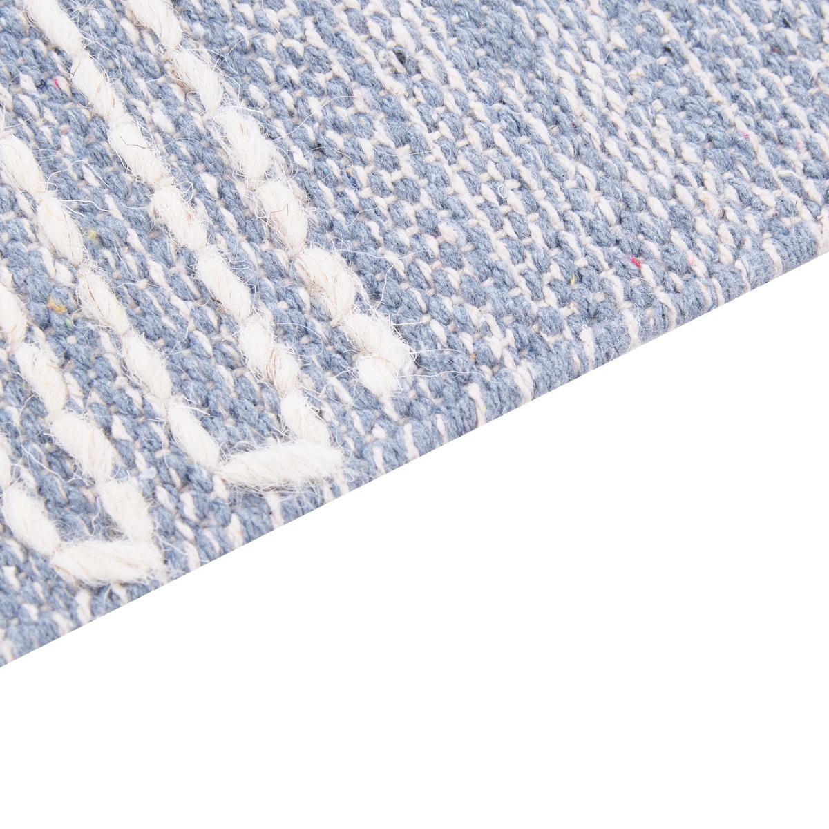 KURZFLOR-TEPPICH Ansar 200/140 cm - Blau, Textil (140/200cm) - Beliani
