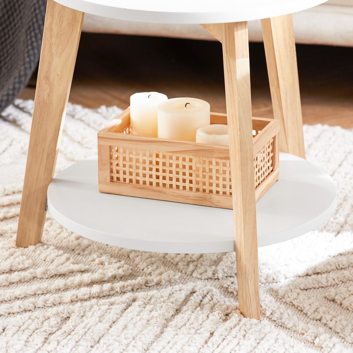 COUCHTISCH 2er Set Weiß - Weiß, Holzwerkstoff (46/50/45cm) - SoBuy