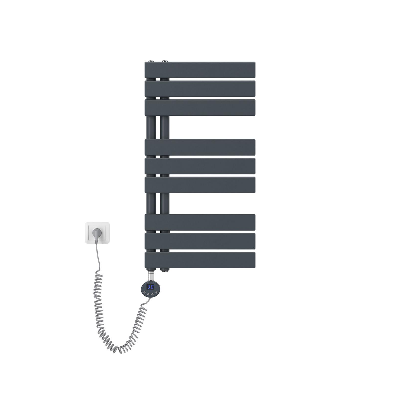 HEIZKÖRPER Elektrisch WLAN Thermostat Anthrazit 75/40 cm - Anthrazit, Metall (40/76.2/5.9cm) - EMKE