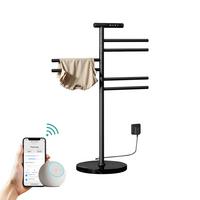 HANDTUCHHEIZKÖRPER elektrisch freistehend 140W - Schwarz, Metall (53.9/100/35cm) - EMKE