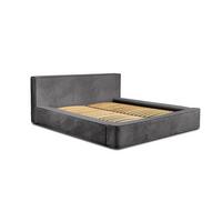POLSTERBETT Modesto In Lincoln - Anthrazit, Holzwerkstoff/Textil (180/200cm) - Fun Möbel