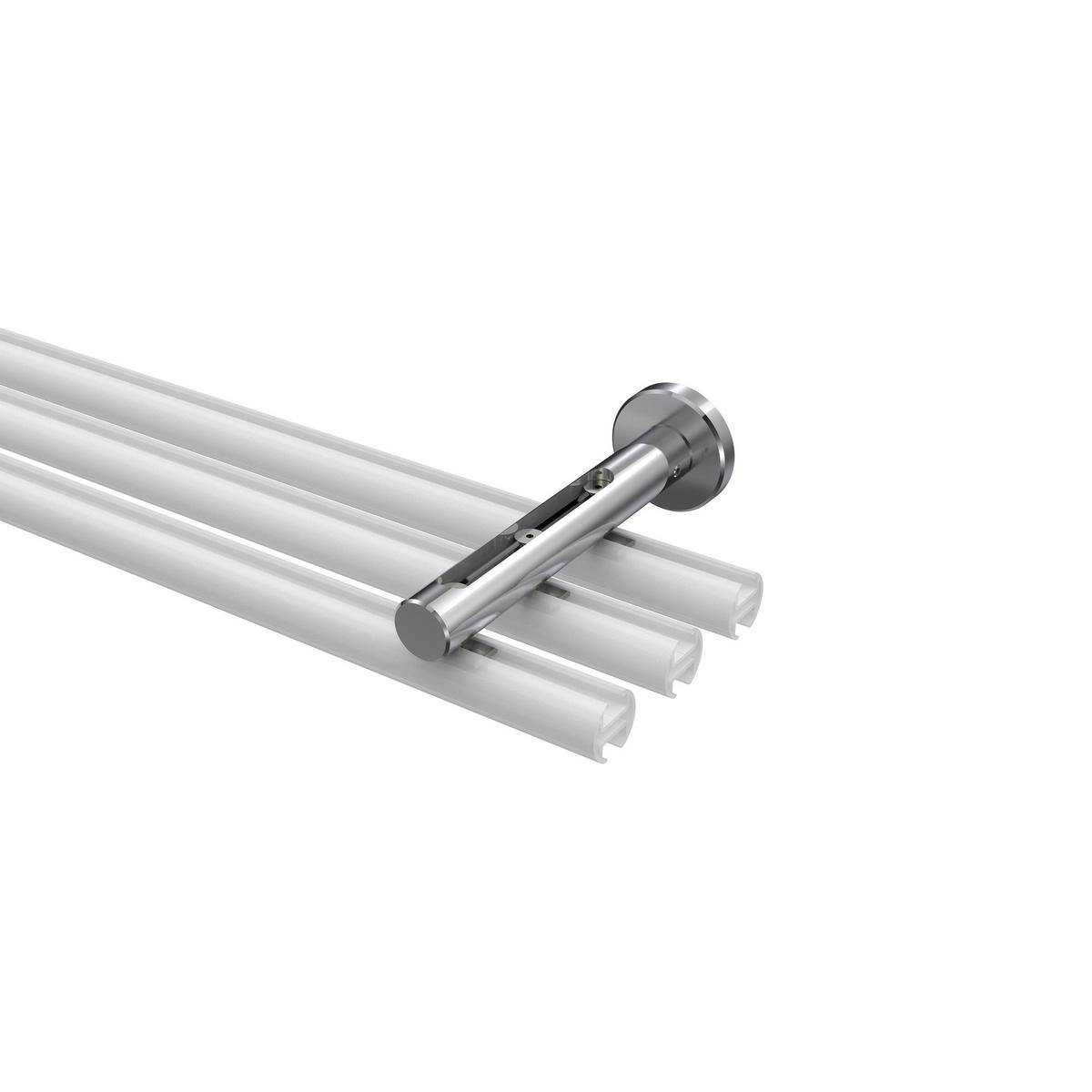 TRÄGER FÜR GARDINENSTANGEN INNENLAUF 20 mm Ø, Siteno Langloch 1 bis 3-läufig, Chrom - Chromfarben, Metall (13/4/4cm) - INTERDECO