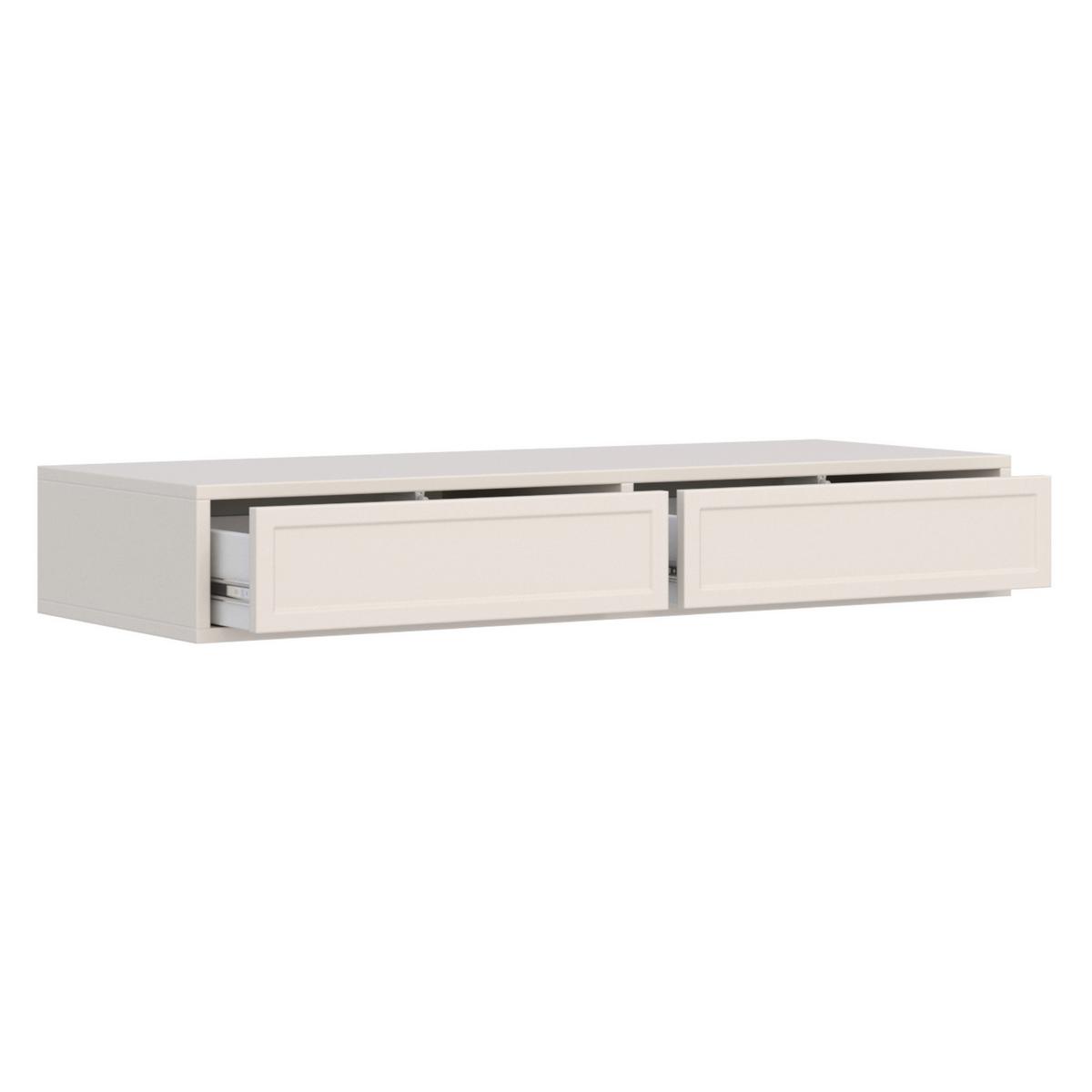 WANDKONSOLE Velveto Greige 110 cm - Kaschmir, Holzwerkstoff (110/17/40cm) - Selsey