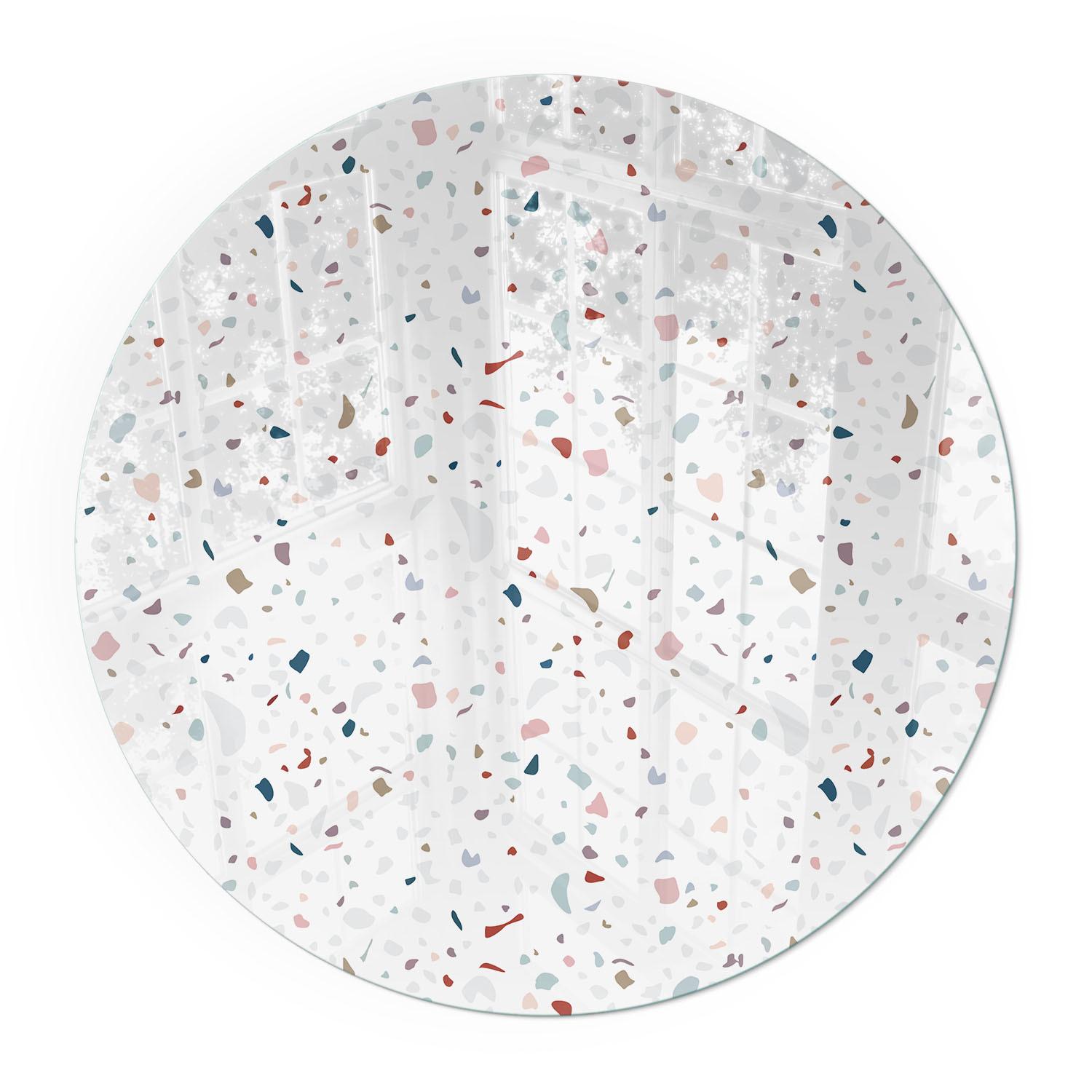 GLASPLATTE für Kamin Ø 100 cm - Weiß, Glas (100/100/0.4cm) - TULUP