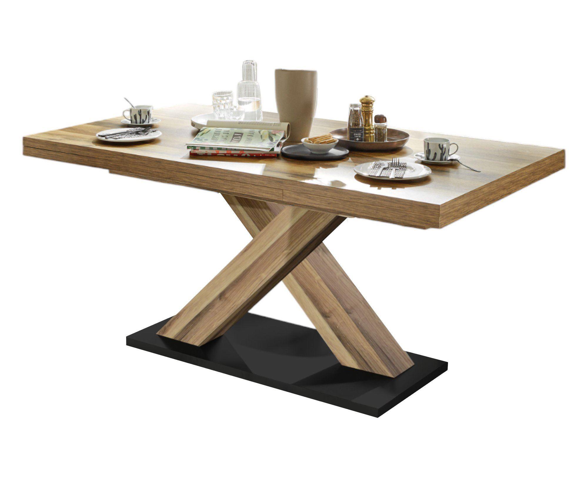 ESSTISCH ausziehbar Elene 160x90x76 Plankeneiche - Alteiche, Holzwerkstoff (160/90/76cm) - 58aufmkessel