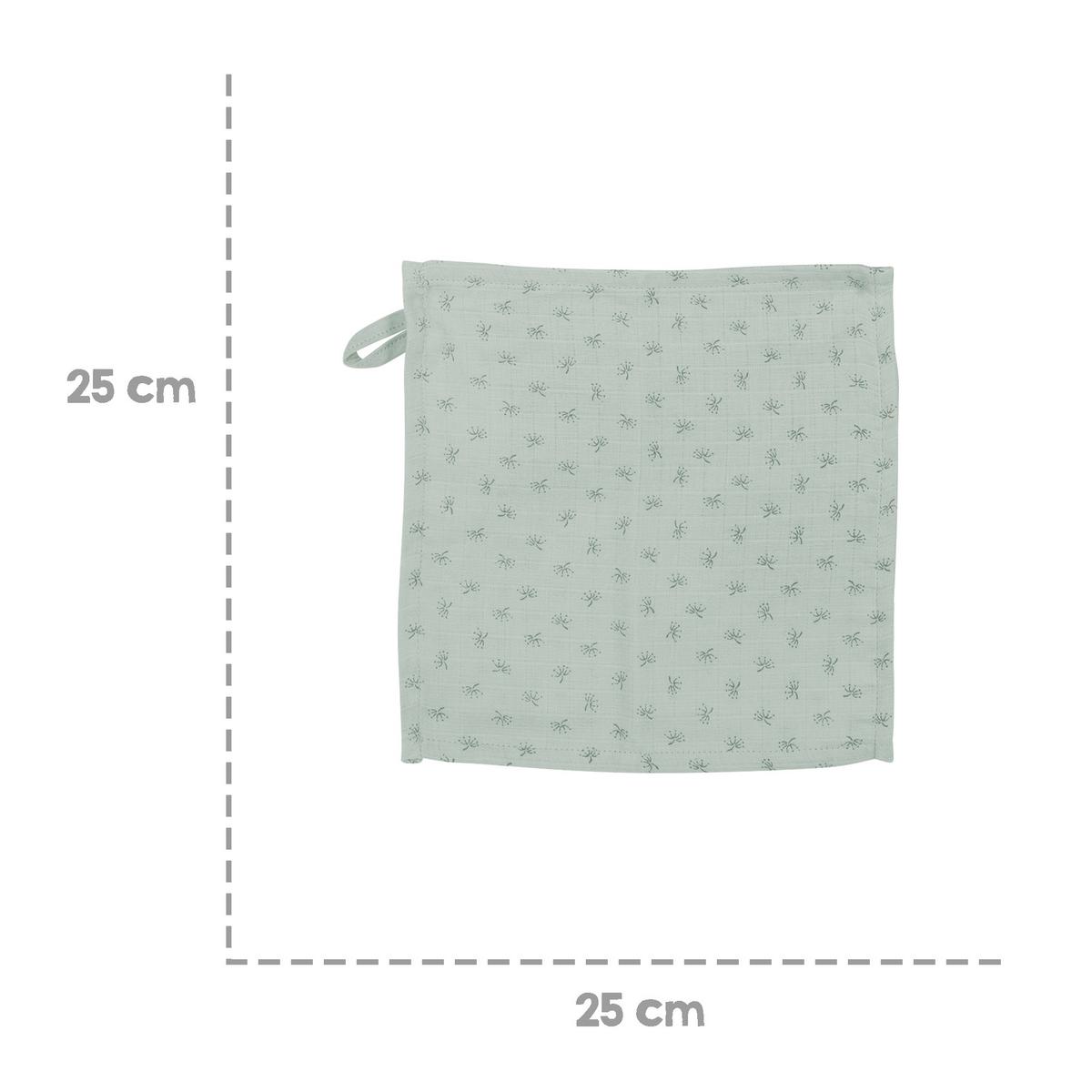 WASCHLAPPEN 5er-Set grün - Grün, Textil (25/25cm) - Roba