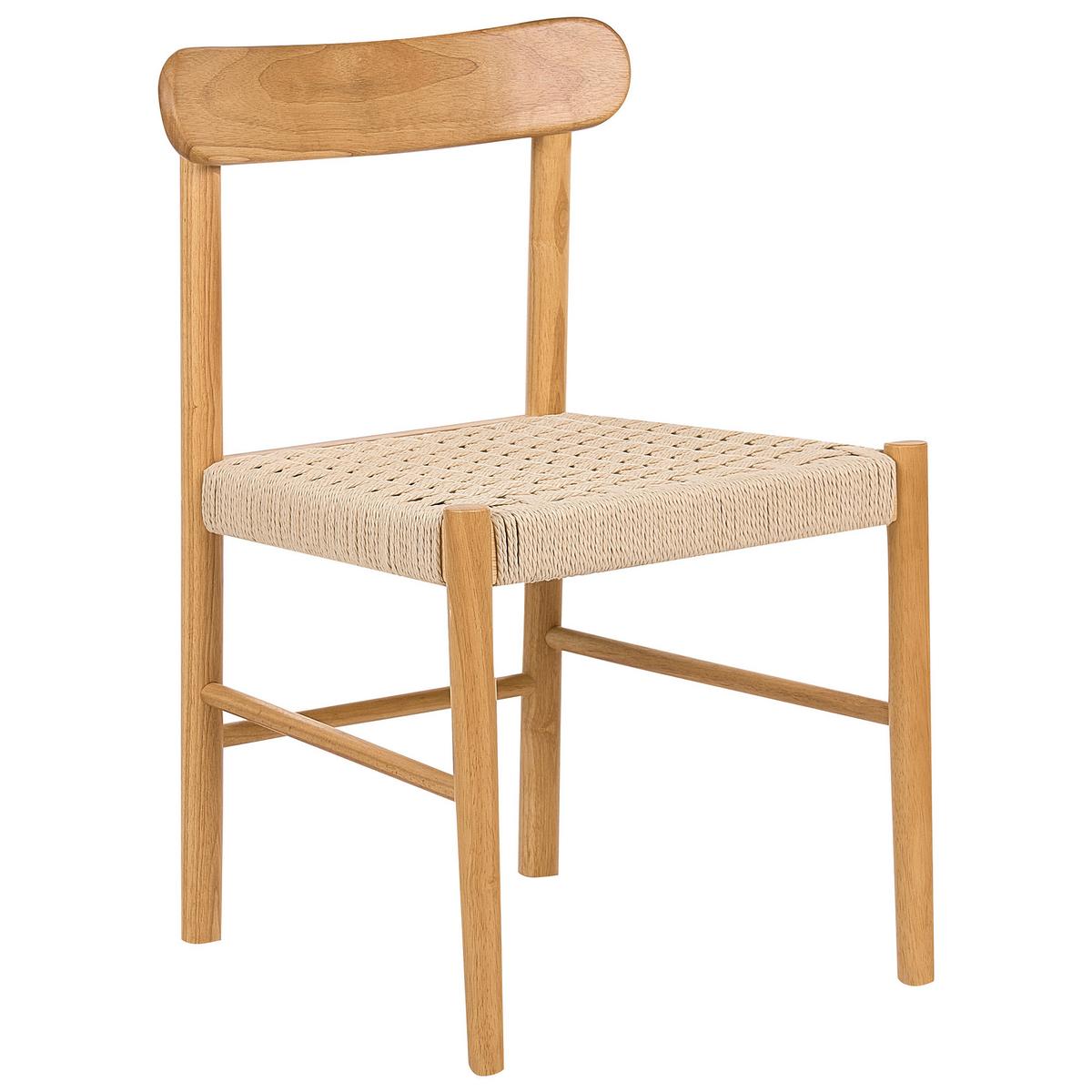 ESSZIMMERSTUHL 2er-Set Holz Hellbraun/Beige Eagan - Hellbraun, Holz (50/76/46cm) - Beliani