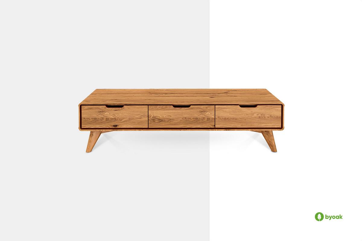 GREG TV-SCHRANK Kernbuche - Kernbuche, Holz (134/33/40cm) - byoak