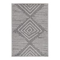 OUTDOORTEPPICH LIRIA, gestreift, Grau, 160 x 230 cm - Grau, Textil (230/160cm) - KADIMA DESIGN