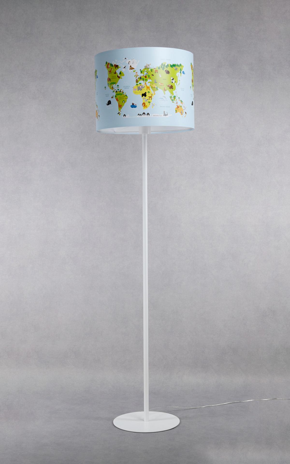 STEHLAMPE Bunt 40/30 cm - Multicolor/Weiß, Kunststoff (30/3.8/30cm) - ONZENO