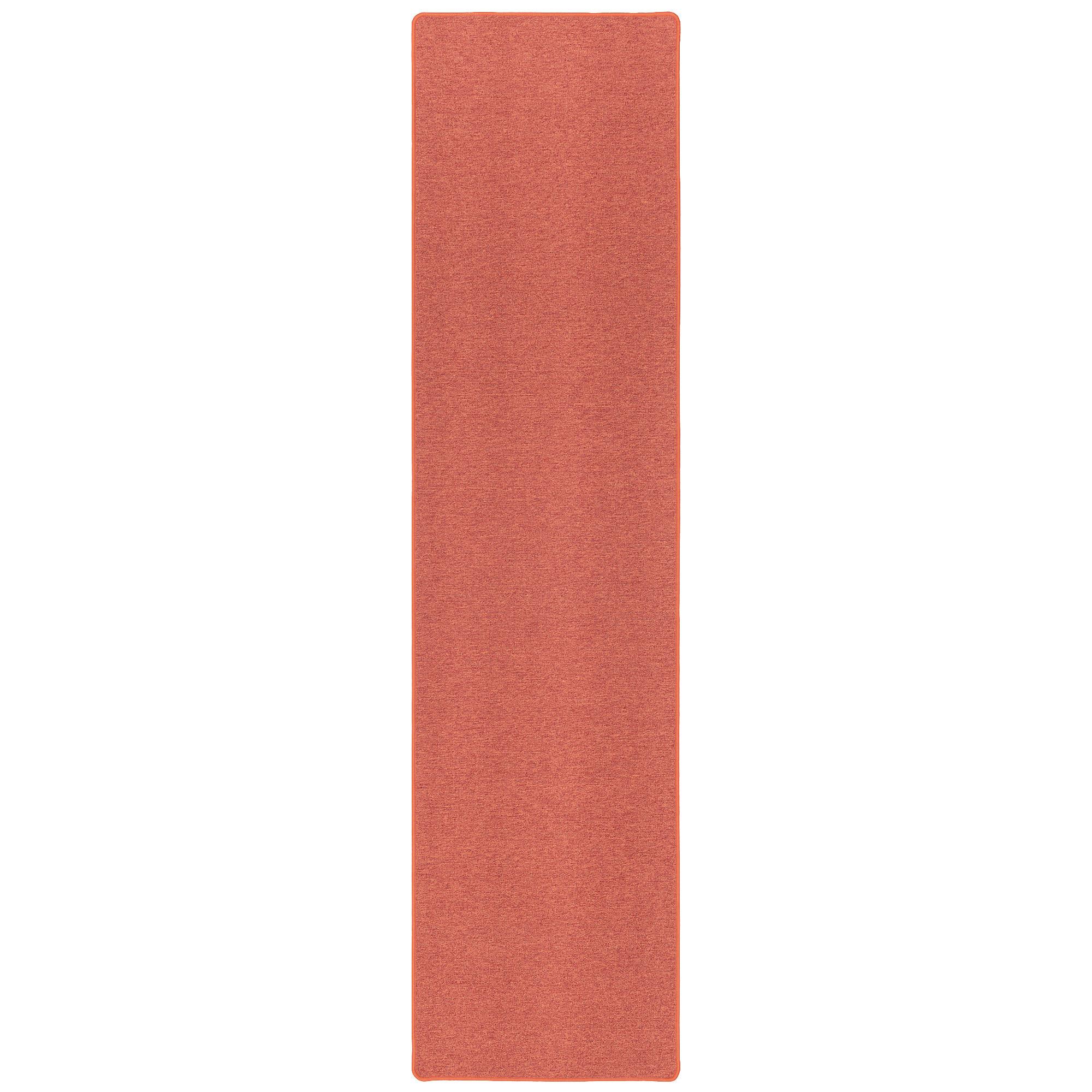 FEINSCHLINGEN VELOUR LÄUFER TEPPICH STRONG - Terracotta, Textil (100/300cm) - Snapstyle