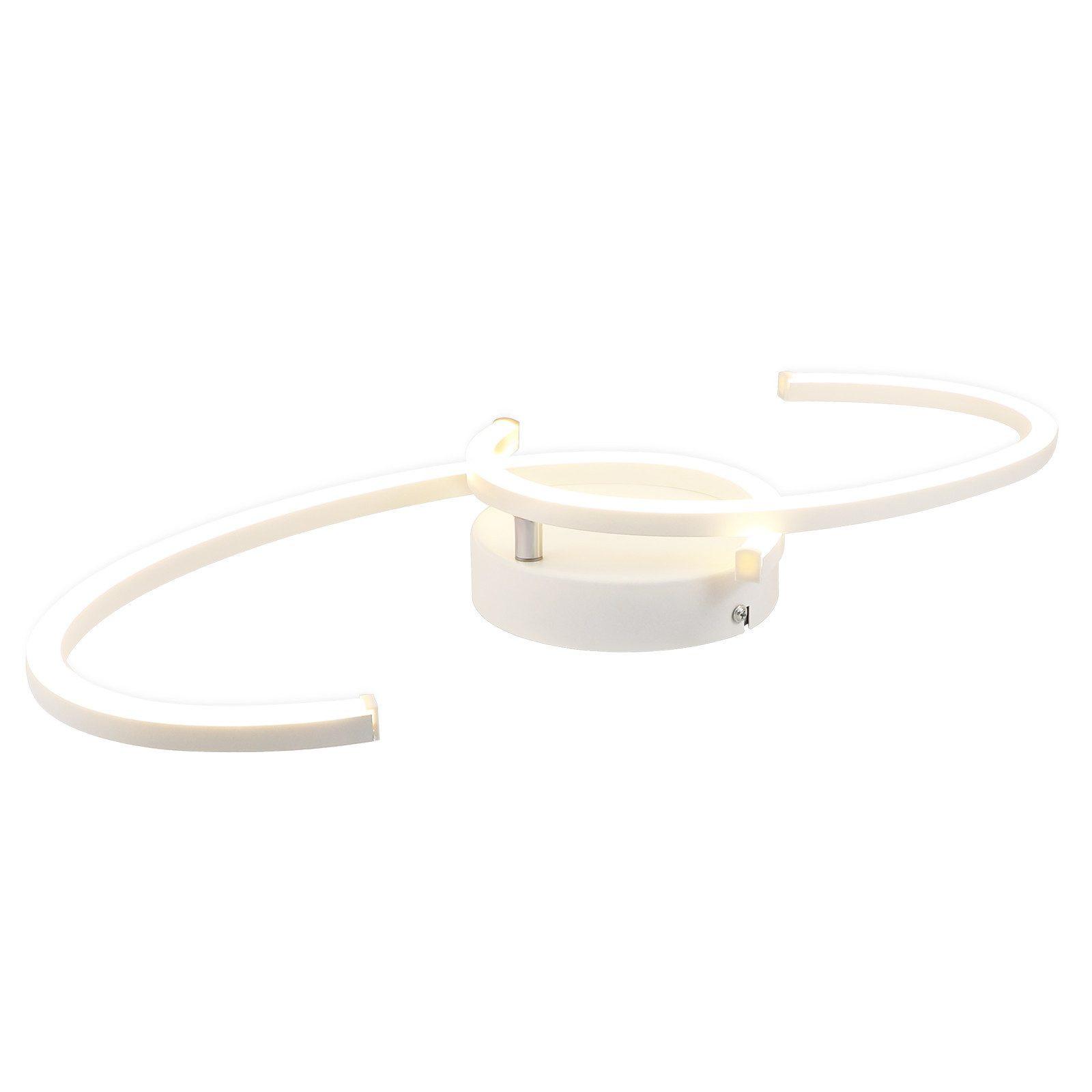 LED-DECKENLEUCHTE Kroeger 23/61.6/7cm - Weiß, Metall (61.6/23/7cm) - Nettlife