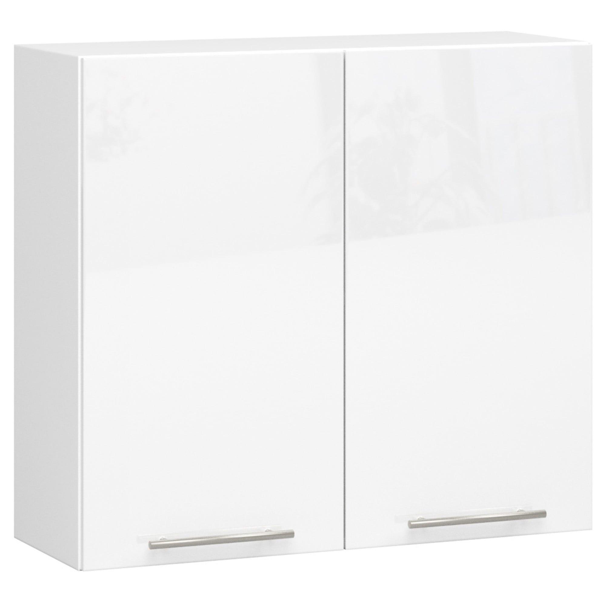 HÄNGESCHRANK Weiß, Weiß Glanz 72/80/30 - Weiß, Holzwerkstoff (80/72/30cm) - RAUMHIRSCH FURNITURE