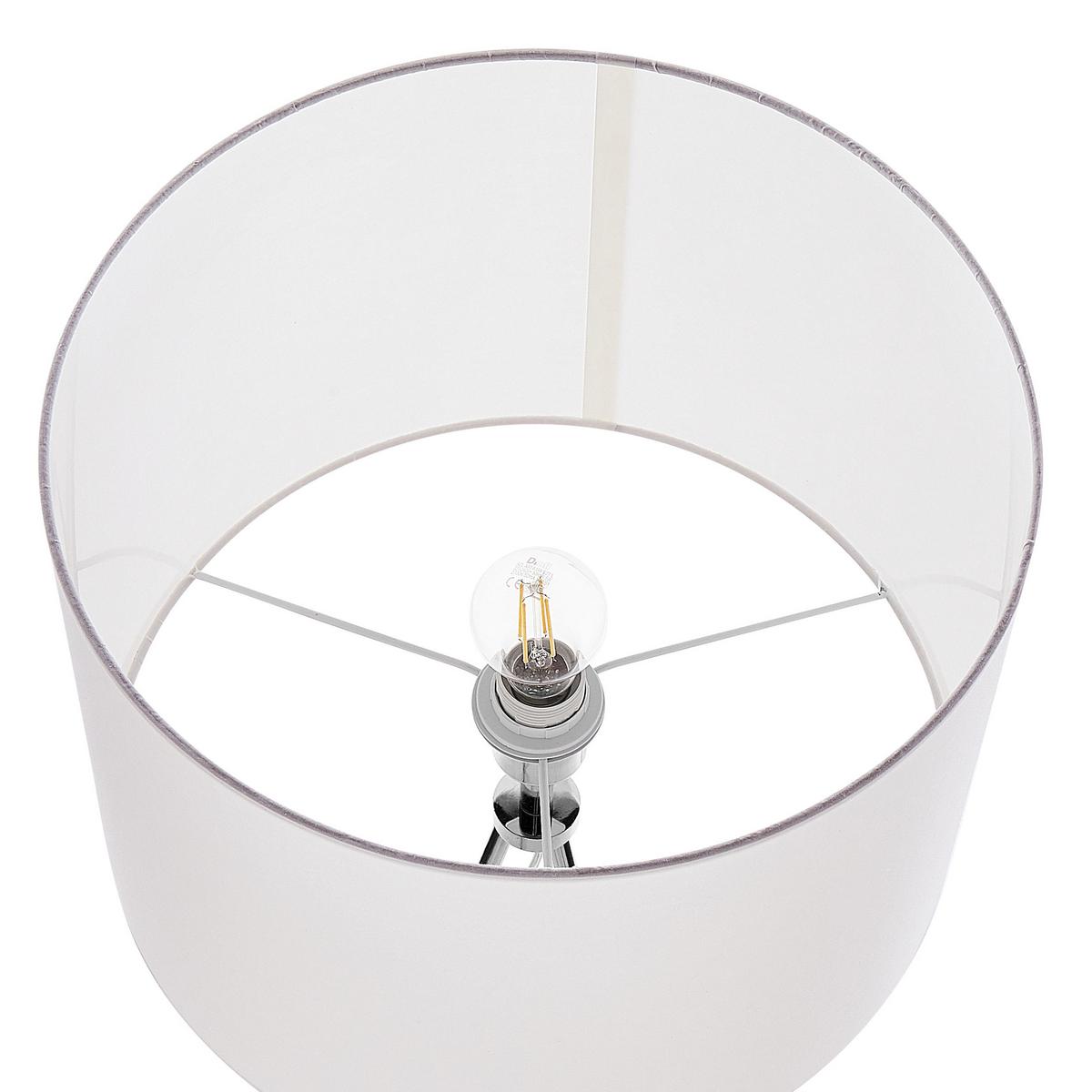STEHLAMPE Vistula 55/55/148 cm - Weiß, Metall (55/55/148cm) - Beliani