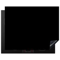 HERDABDECKPLATTE Schwarz - Einfarbig Herdabdeckung Induktionsfeld 65x52 cm - Schwarz, Kunststoff (65/52/0.2cm) - MuchoWow