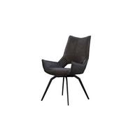 DREHSTUHL SIVO Anthrazit Webstoff - Anthrazit, Textil (57/95/56cm) - KAWOLA