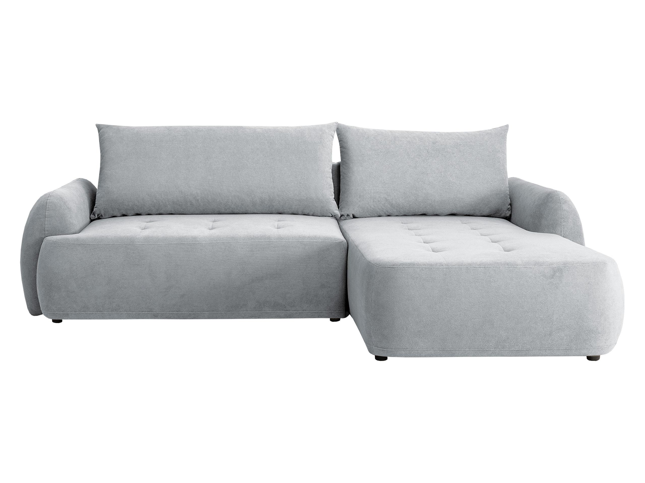 ECKSCHLAFSOFA Bueno II, Seite: Rechts - Hellgrau/Schwarz, Holz/Textil (185/280cm) - MIRJAN24