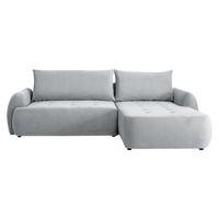 ECKSCHLAFSOFA Bueno II, Seite: Rechts - Hellgrau/Schwarz, Holz/Textil (185/280cm) - MIRJAN24