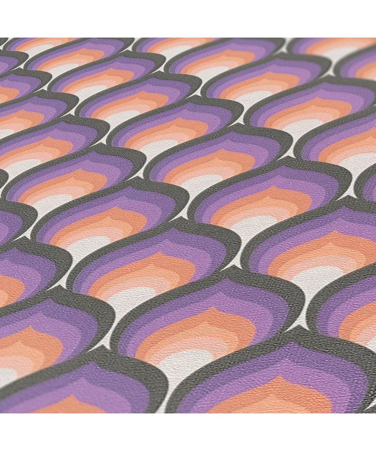 VLIESTAPETE Lila 53/850 cm - Lila, Textil (53/1cm) - KUNSTLOFT