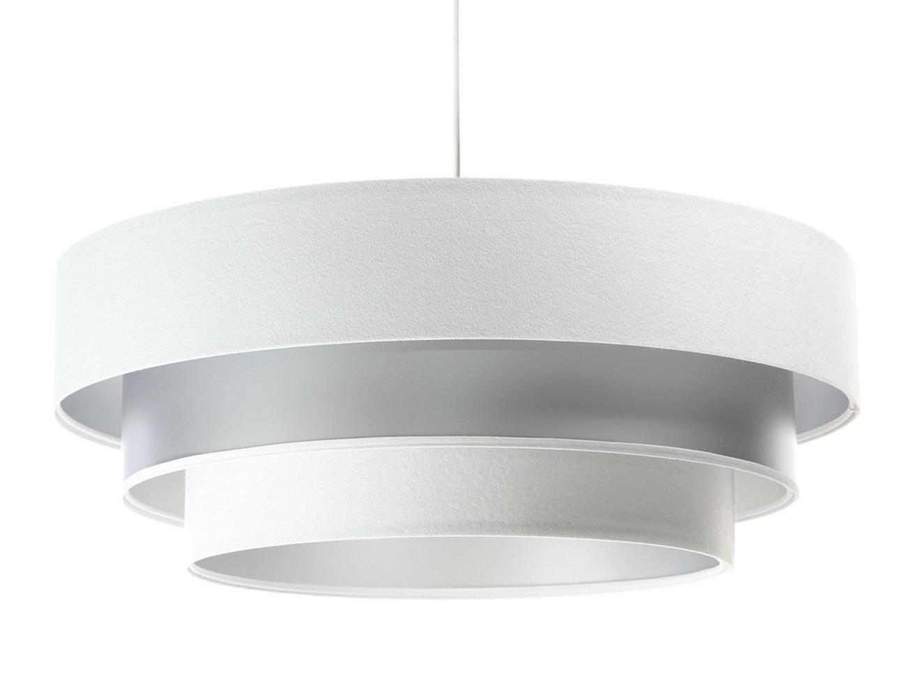 HÄNGELEUCHTE Silber 60/20 cm - Weiß, Kunststoff (60/1/20cm) - ONZENO