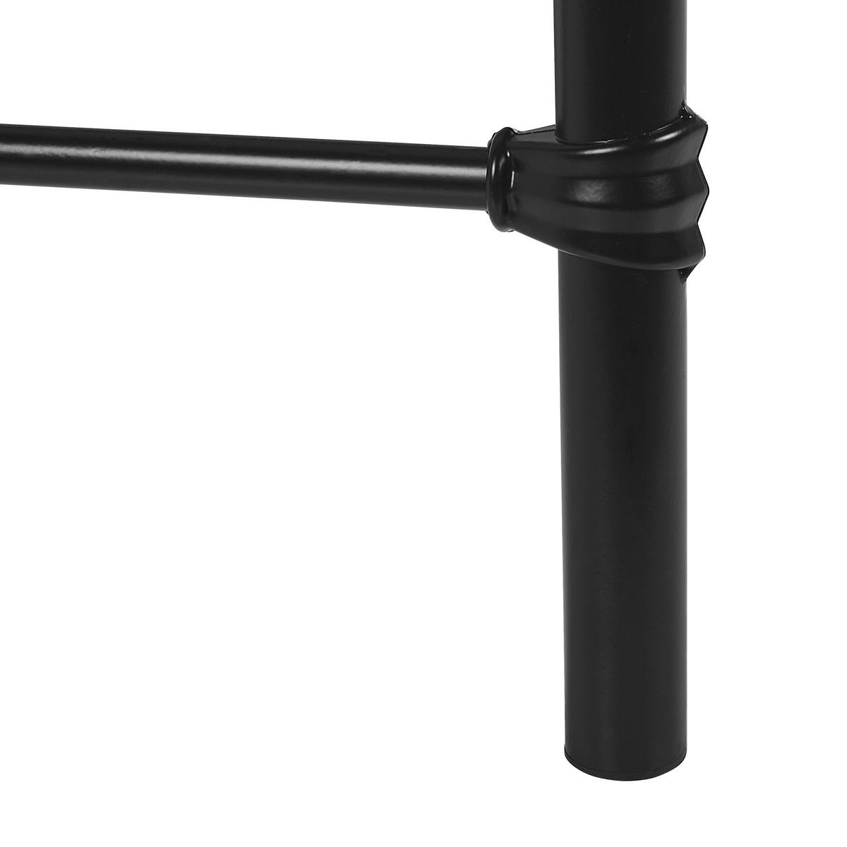 METALLBETT 160/200cm Schwarz Lynx - Schwarz, Metall (160/200cm) - Beliani