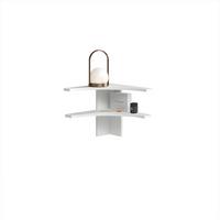 ECKREGAL Tiberio Weiß 43.5 x 37 cm - Weiß, Holzwerkstoff (43.5/37/43.5cm) - Livinity®