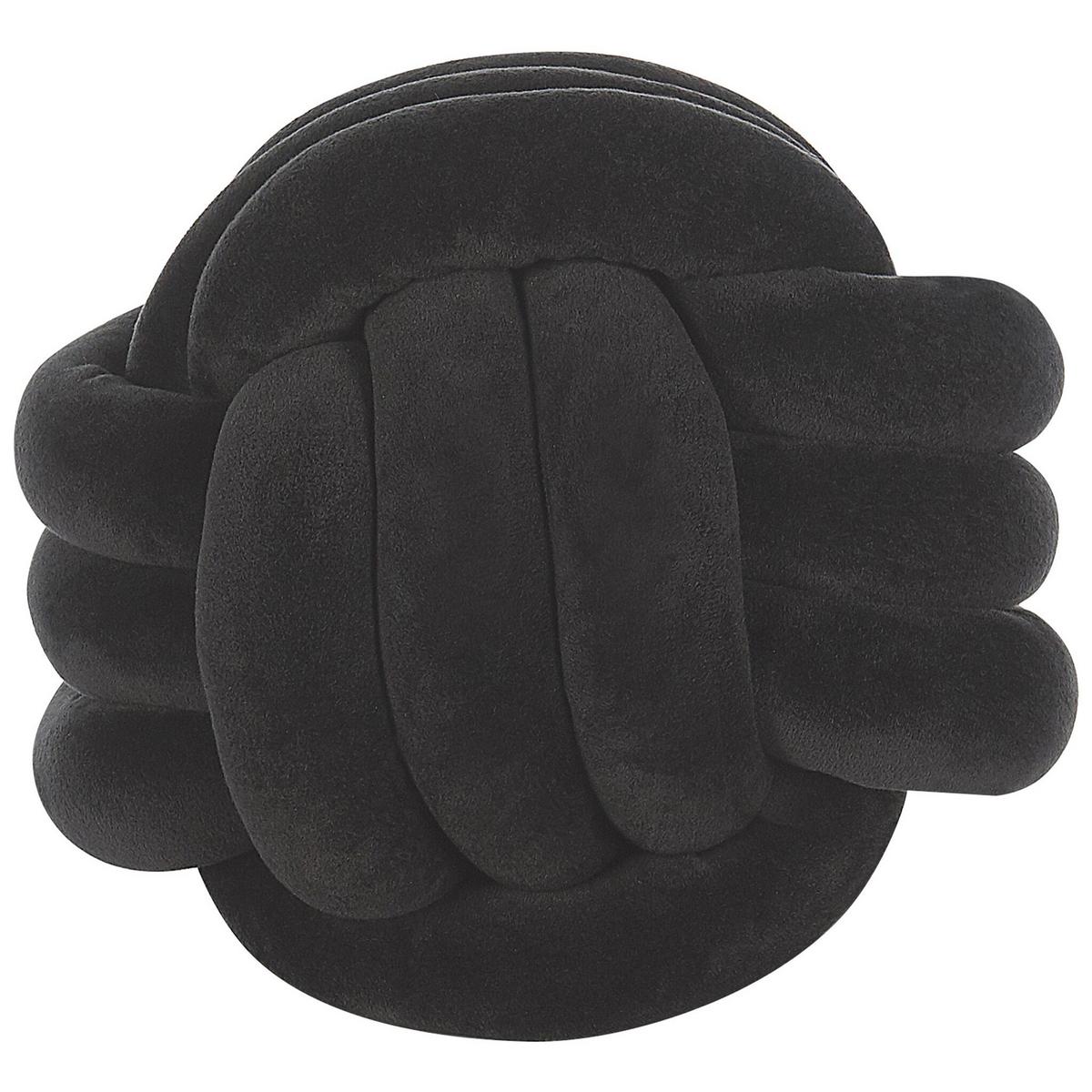 DEKOKISSEN Schwarz 30/30 cm Malni - Schwarz, Textil (30/30cm) - Beliani