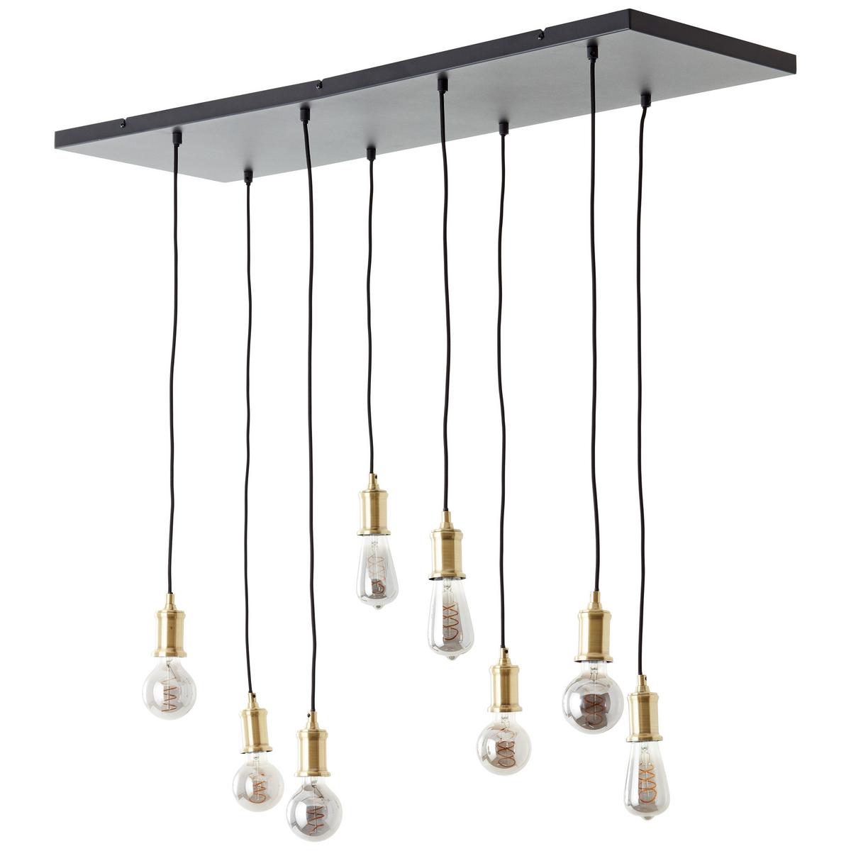 PENDELLEUCHTE Darcia 99815/06 - Schwarz, Metall (110/34.8/133cm) - Brilliant