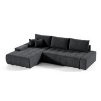 ECKSOFA Jonas 4 Sitzplätze Dunkelgrau - Grau, Holzwerkstoff (265/185cm) - Petits-meubles