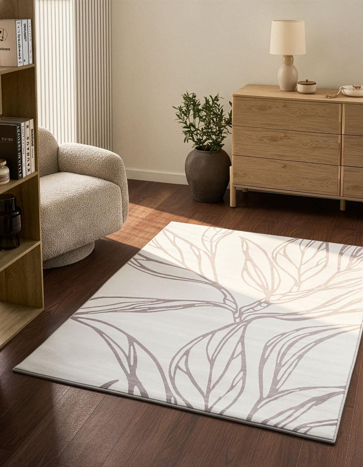 TEPPICH Hellbeige 140/200 cm Erzurum - Beige, Textil (140/200cm) - Beliani