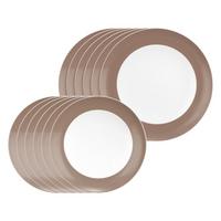TAFELSERVICE Liberty Pure Colors Cocoa Brown 12-tlg. - Braun, Keramik (2/2/2cm) - Seltmann Weiden