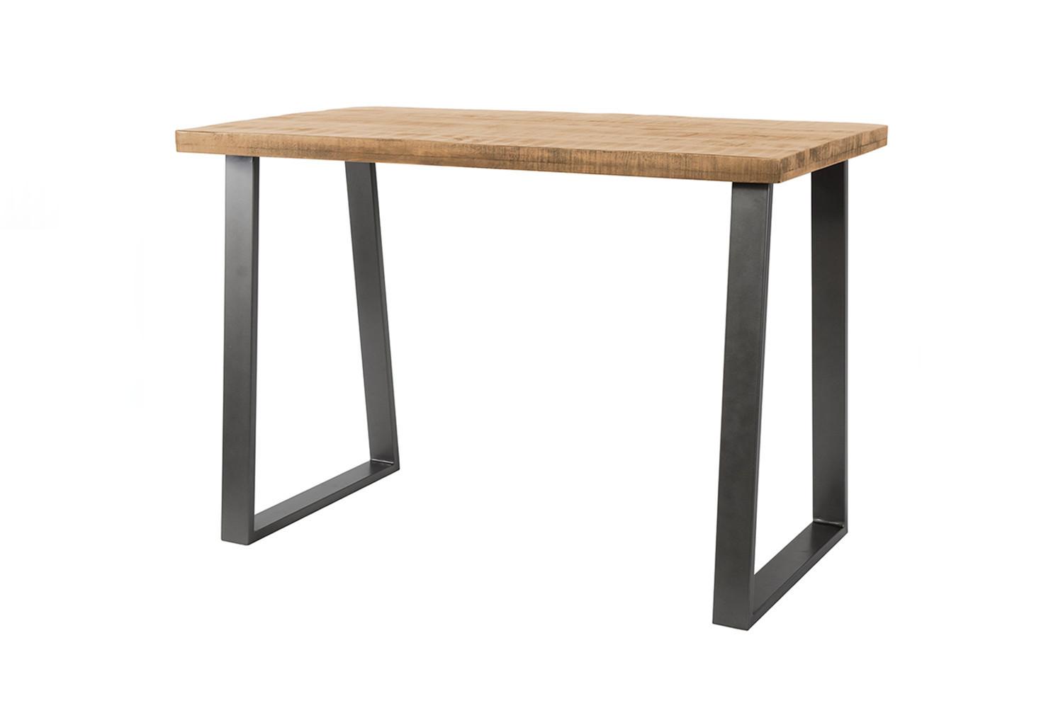 BARTISCH FINA Holz Mango - Zwetschgeholzfarben/Schwarz, Holz/Metall (70/135/92cm) - KAWOLA
