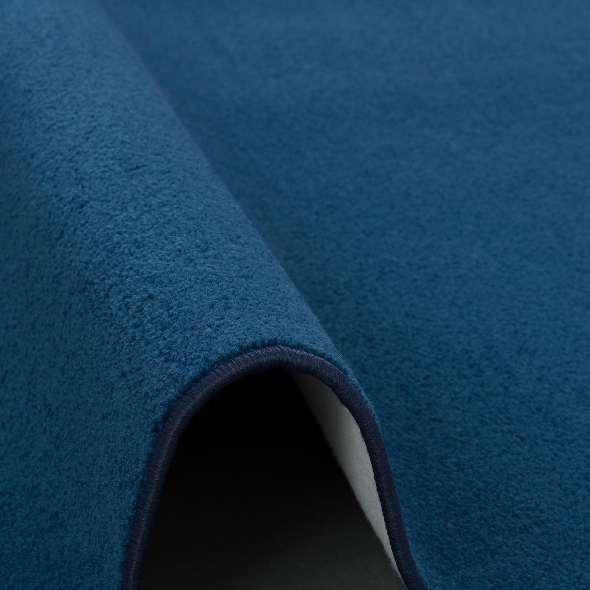 TREND VELOURS LÄUFER TEPPICH JOY - Dunkelblau, Textil (80/320cm) - Snapstyle