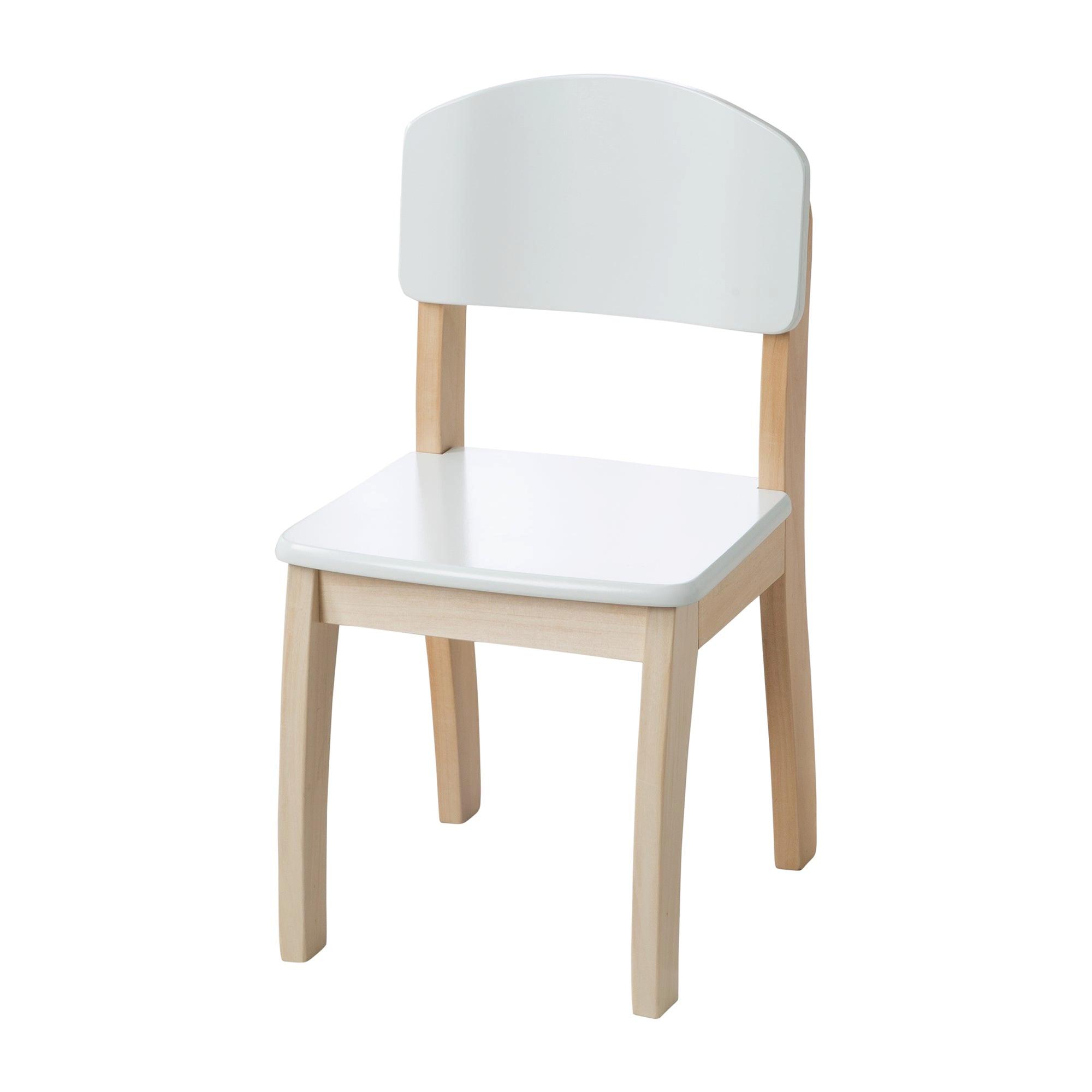 KINDERSTUHL - Weiß/Naturfarben, Holzwerkstoff (32.5/61/32.5cm) - Roba