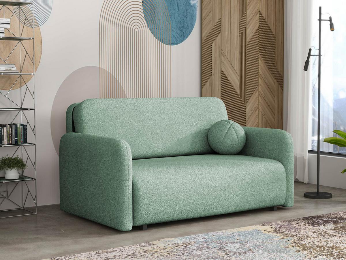 SCHLAFSOFA Viva Sun III - Türkis/Schwarz, Holz/Textil (150/85/103cm) - MIRJAN24