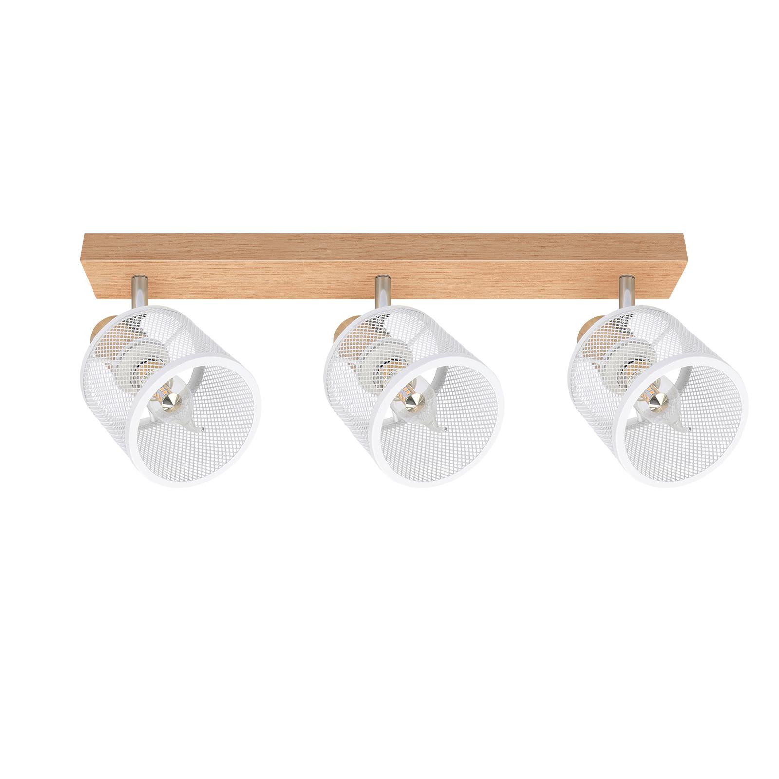 DECKENSTRAHLER Gisela 3-flammig 42/10/14 cm - Weiß, Metall (42/10/14cm) - Nettlife